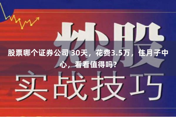 股票哪个证券公司 30天,花费3.5万,住月子中心,看看值得吗?